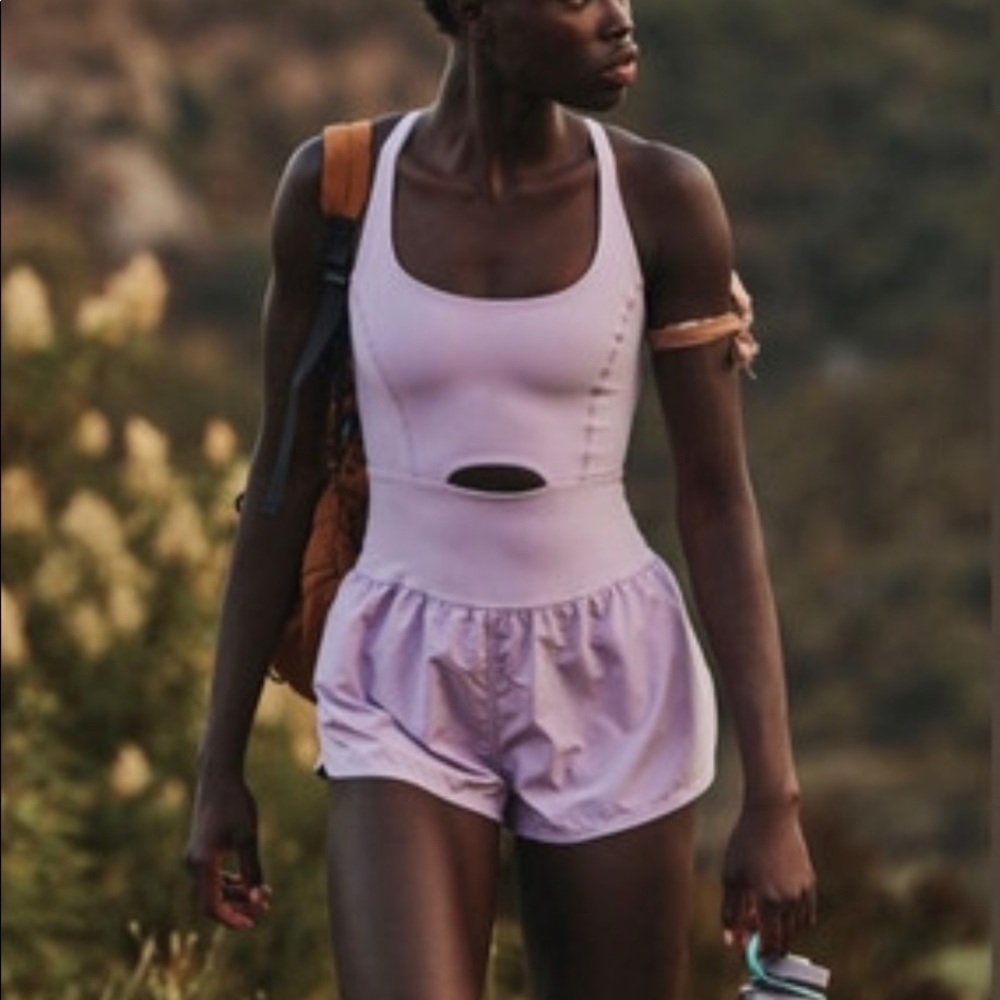 Free people movement righteous runsie in lavender